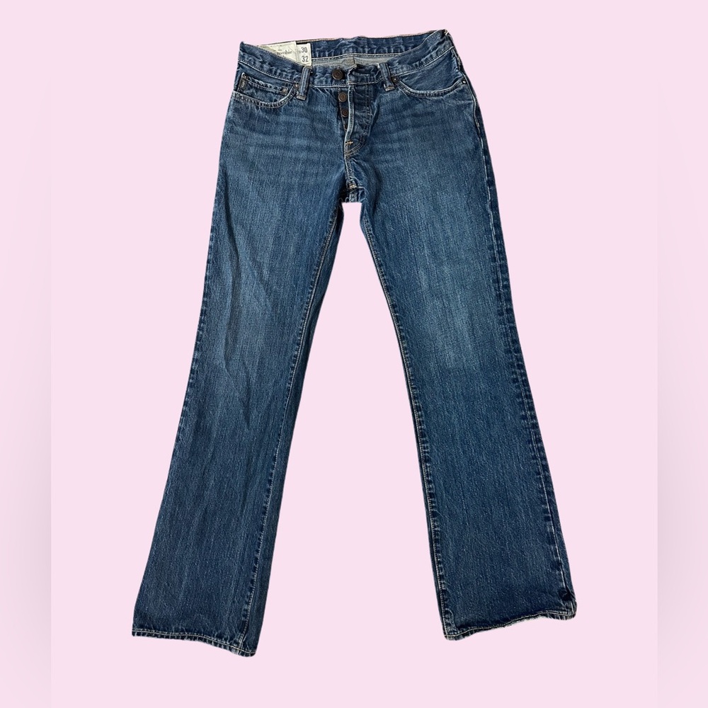 Abercrombie & Fitch men’s The A&F slim boot button fly Jeans size 30/32